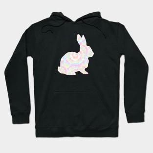 Rainbow Tie Dye Show Rabbit - NOT FOR RESALE WITHOUT PERMISSION Hoodie